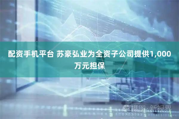 配资手机平台 苏豪弘业为全资子公司提供1,000万元担保
