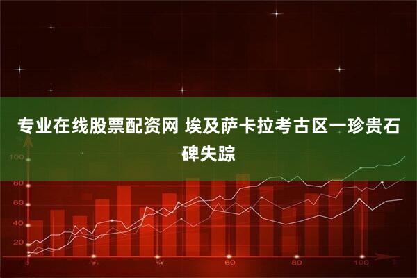 专业在线股票配资网 埃及萨卡拉考古区一珍贵石碑失踪